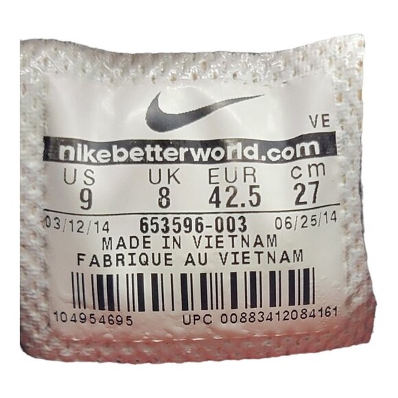 Nike Mens Dual Fusion Run 3 653596-003 Black Running Shoes Sneakers Size 9 - Picture 8 of 8